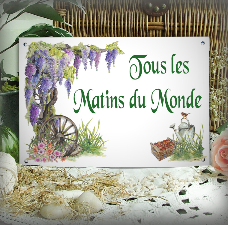 plaque émaillée pour mariage
